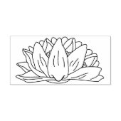 Lotus, Wasserlilie, Blumen, Blume Kunst Illustrati Gummistempel (Prägung)