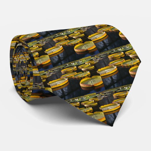 Lotus Wasserlilie Krawatte (Gerollt)