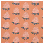 Lotus Wasserlilie Pink Blau-Orange Muster Stoff (Muster)