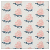 Lotus Wasserlilie Rosa blaues Muster Stoff (Muster)