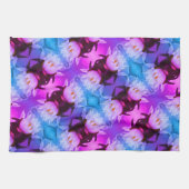 Lotus Water Lilie Blume Abstraktes Art Pattern Geschirrtuch (Horizontal)