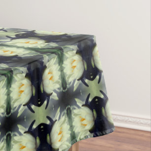 Lotus Water Lilie Blume Abstraktes Art Pattern Tischdecke