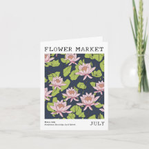 Lotus Water Lily Birth Blume Market Juli Geburtsta