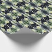 Lotus Water Lily Blume Abstrakt Personalisiert Geschenkpapier (Ecke)