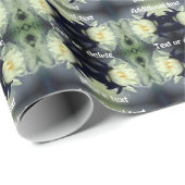 Lotus Water Lily Blume Abstrakt Personalisiert Geschenkpapier (Rolleneckpunkt)