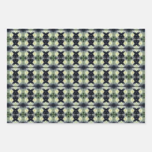 Lotus Water Lily Blume Abstrakt Personalisiert Geschenkpapier Set (Vorderseite 2)