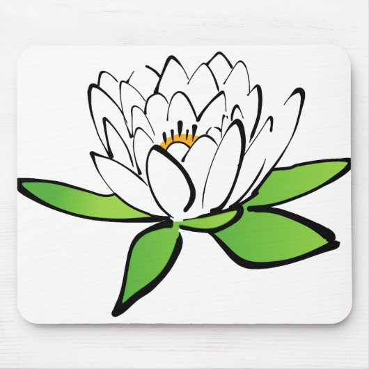 Lotus Water Lily Blume Bloom Blossom Mousepad (Vorne)