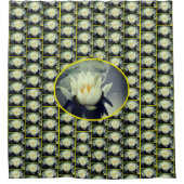 Lotus Water Lily Blume Muster Duschvorhang (Vorderseite)