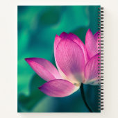 Lotus Water Lily Blume Notizblock (Rückseite)