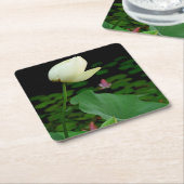 Lotus Water Lily Rechteckiger Pappuntersetzer (angewinkelt)