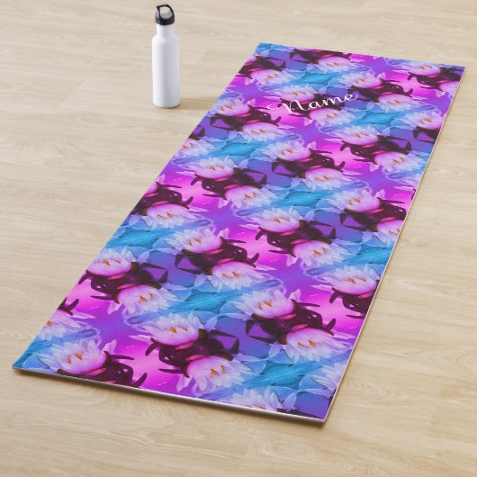 Lotus Water Livio Blume Abstrakte Art Personalisie Yogamatte (Beispiel)