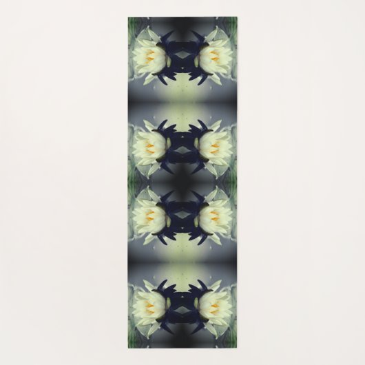 Lotus Water Livio Blume Abstrakte Art Yogamatte (Rückseite)