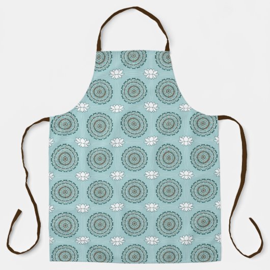 Lotus Weave All-over-Print-Schürze Schürze (Vorderseite)