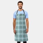 Lotus Weave All-over-Print-Schürze Schürze (Getragen)