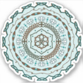 Lotus Weave Contour Sticker (Vorderseite)
