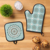 Lotus Weave Ofenhandschuh & Topflappen-Set (Oben Unten)