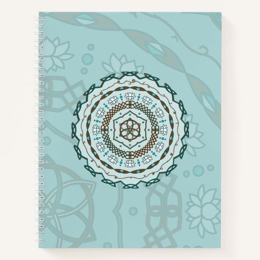 Lotus Weave Spiral Notebook Notizbuch (Vorderseite)