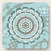 Lotus Weave Square Untersetzer (Vorderseite)