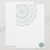 Lotus Weave Stationery Briefpapier (Vorne/Hinten)