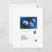 Lotus-Weihnachts-Grußkarte – Friedliche Feiertagsg Postkarte (Vorne/Hinten)