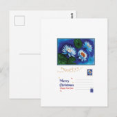 Lotus-Weihnachtskarte – Friedliche Feiertagsgrüße Postkarte (Vorne/Hinten)