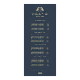 Lotus Wellness-Center Therapeut Schönheitssalon Pr Werbekarte