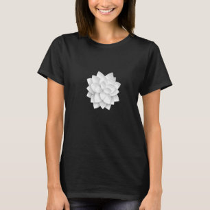 Lotus White Mediation Spirituelle Blume Yoga T-Shirt