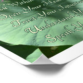 "Lotus Wisdom" Poster, 10" x 8" Poster (Ecke)