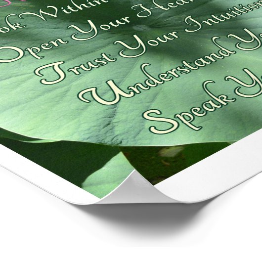 "Lotus Wisdom" Poster, 10" x 8" Poster (Ecke)