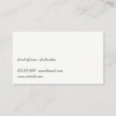 Lotus Woman Head Logo Visitenkarte (Rückseite)