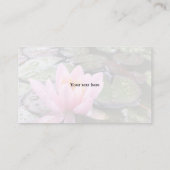 Lotus Yoga 2 Visitenkarte (Rückseite)