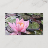 Lotus Yoga Business Card Visitenkarte (Rückseite)