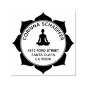 Lotus Yoga Custom Rücksendeadresse Self Inking Bri Permastempel (Design)