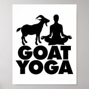 Lotus-Yoga-Haltung Ziegen-Yoga _1  Poster