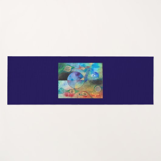 Lotus Yoga Mat Yogamatte (Vorderseite (Horizontal))