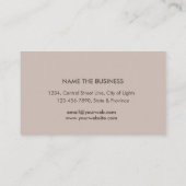 Lotus Yoga Medizin Zen Vintages Holz Visitenkarte (Rückseite)