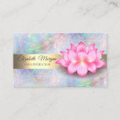 Lotus Yoga Opal Visitenkarte (Vorderseite)