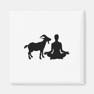 Lotus Yoga Pose Ziegen Yoga  Magnet