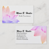 *~* Lotus-Yoga Reiki Energie-Heiler-Licht gefüllt Visitenkarte (Vorne/Hinten)