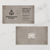 Lotus | Yoga Studio | Lehrer Visitenkarte (Vorne/Hinten)