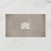 Lotus | Yoga Studio | Lehrer Visitenkarte (Rückseite)