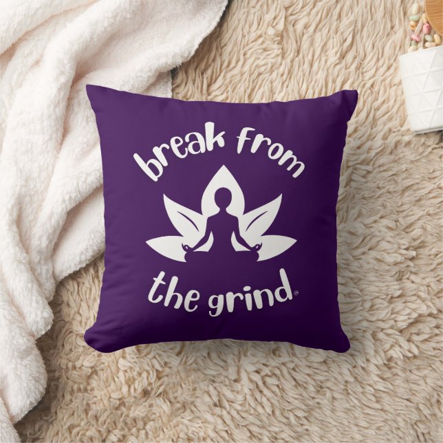 Lotus Yoga (weiß) BFTG Pillow Kissen (Decke)