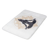 Lotus Zen Badematte (Schrägansicht)