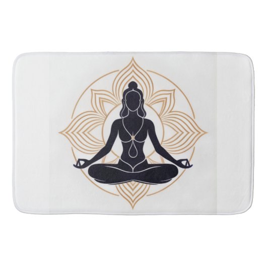 Lotus Zen Bath Mat Badematte (Vorderseite)
