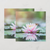 LOTUS - ZEN BUDDHISM - Greeting cards (Vorne/Hinten)