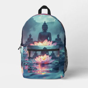 LOTUS - ZEN-BUDDHISMUS BEDRUCKTER RUCKSACK