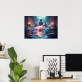 LOTUS - ZEN-BUDDHISMUS POSTER (Heimbüro)