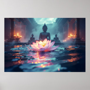 LOTUS - ZEN-BUDDHISMUS POSTER