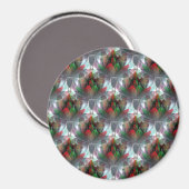 Lotus zu Weihnachten.... Magnet (Vorderseite/Rückseite)