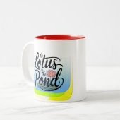 Lotus Zweifarbige Tasse (Vorderseite Links)